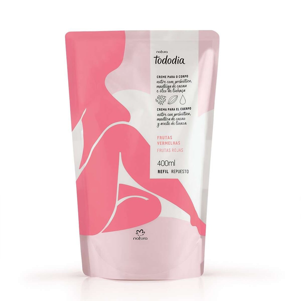 [2825] Crema Nutritiva Para El Cuerpo Frutas Rojas 400 ml Repuesto - 400 ml